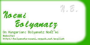 noemi bolyanatz business card